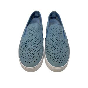 Vionic Splendid Midi Perforated Nubuck Slip On Comfort Walking‎ Sneaker 8.5 Blue